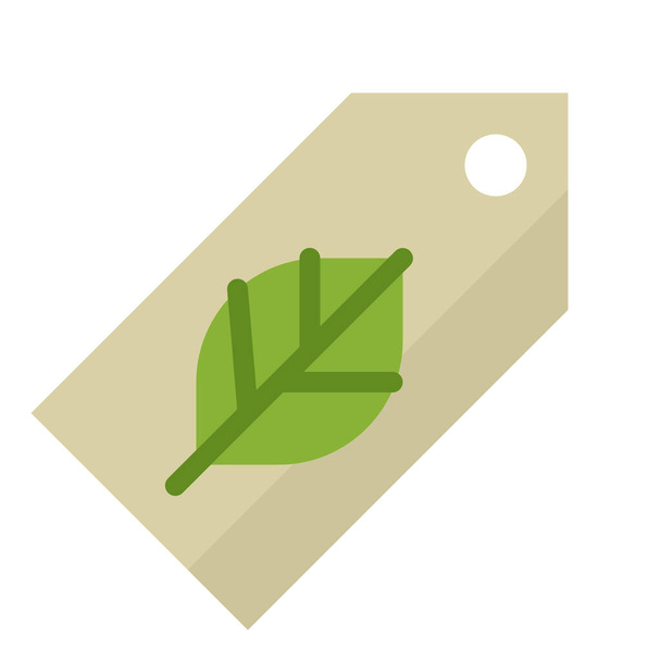 Екологія екологія зелена ікона в пласкому стилі - Вектор, зображення