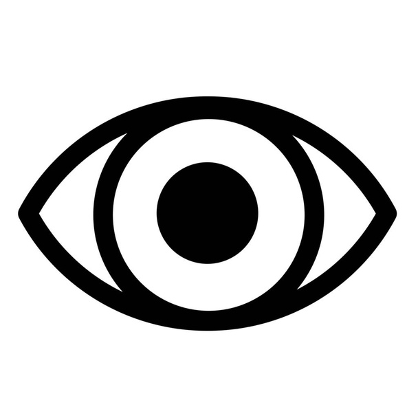 ikona orgánu oční medicíny ve stylu osnovy - Vektor, obrázek