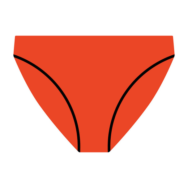 bikini ruházat háztartási ikon lapos stílusban - Vektor, kép