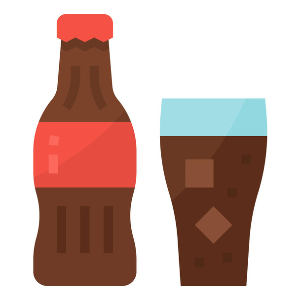 cola drink soda icon - Vector, Image