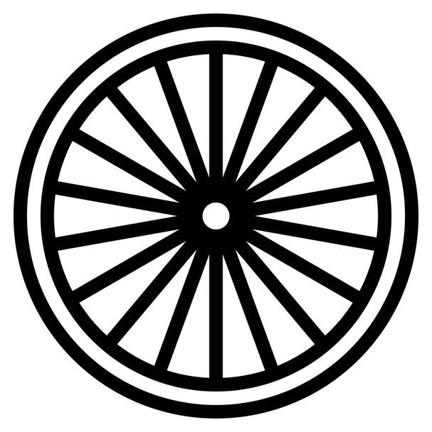 bicycle part riding icon in Outline style - Vector, Image