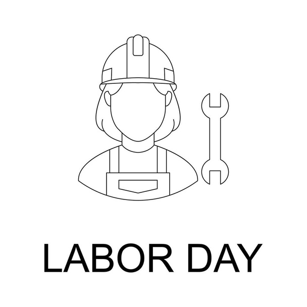 Izolowana ikona Dnia Pracy Wektora, która może łatwo modyfikować lub edytować - Wektor, obraz