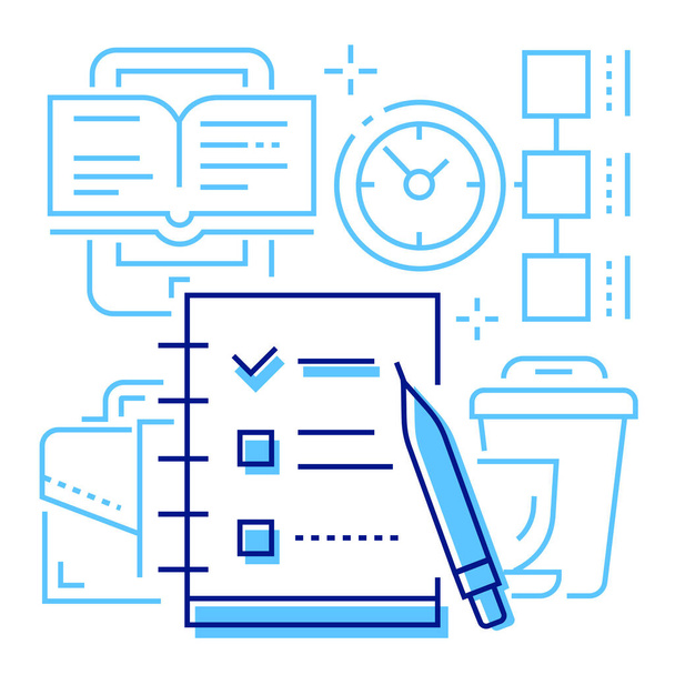 schedule planning task icon - Vector, Image