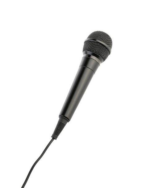microfone isolado em branco com caminho de recorte - Foto, Imagem