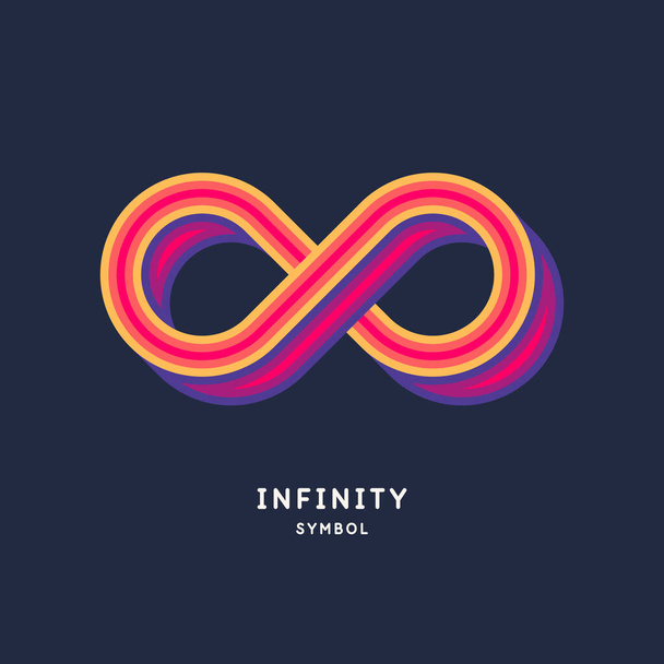 The illustration shows the infinity sign. Modern graphics. - Vector, Image