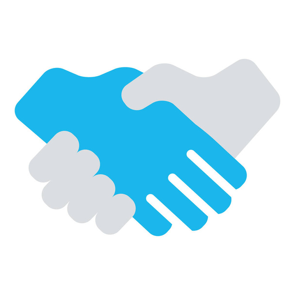 dohoda obchodní dohoda ikona v plochém stylu - Vektor, obrázek