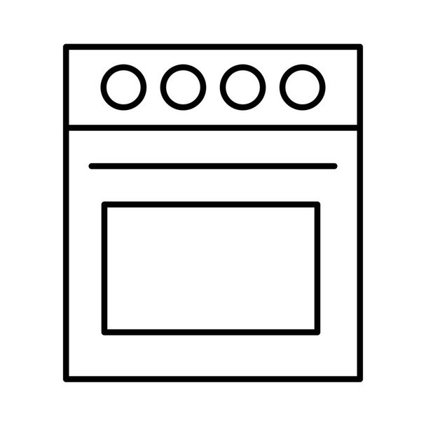иконка кухонного оборудования в стиле Outline - Вектор,изображение