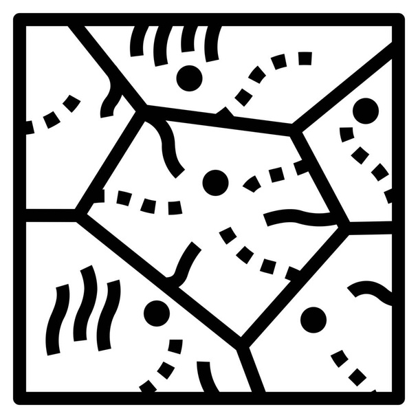 Піктограма елементів альвеолів у стилі контурів
 - Вектор, зображення