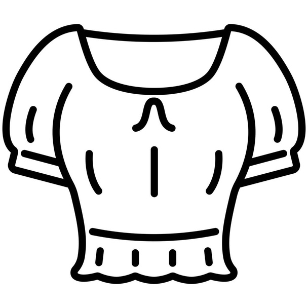 clothes croptop fashion icon in Clothes & accessories category - Vector, Image