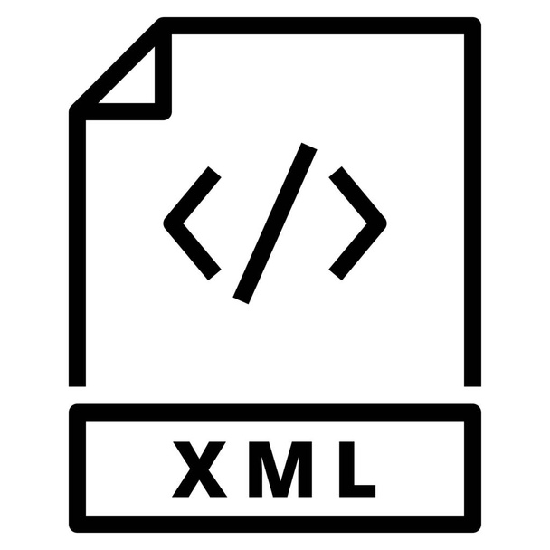 coding language programing icon in Outline style - Vector, Image