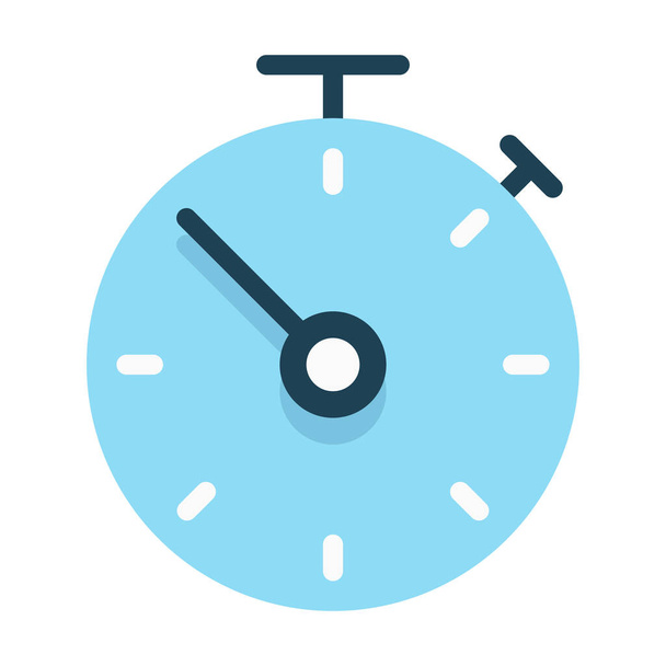deadline stopwatch time icon in Flat style - Wektor, obraz