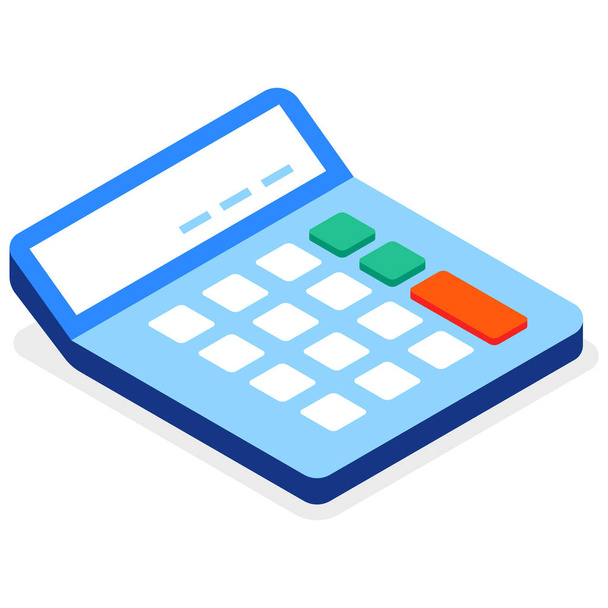 ícone de contabilidade financeira calculadora - Vetor, Imagem