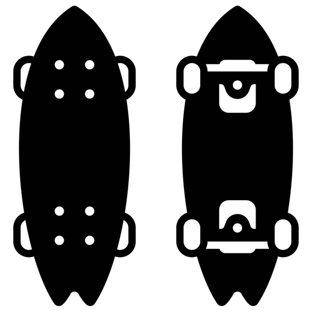 skateboard sport extreme icon - Vector, Image
