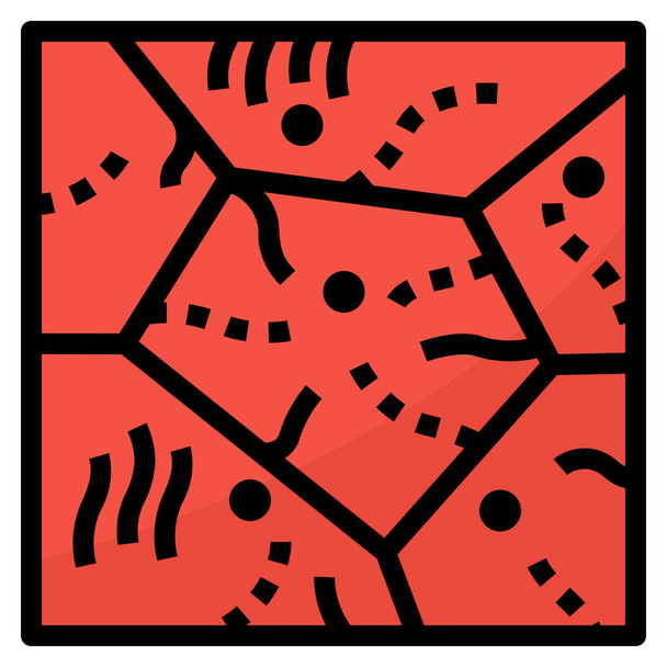 alveoli cells particle icon in Filled outline style - Vector, Image