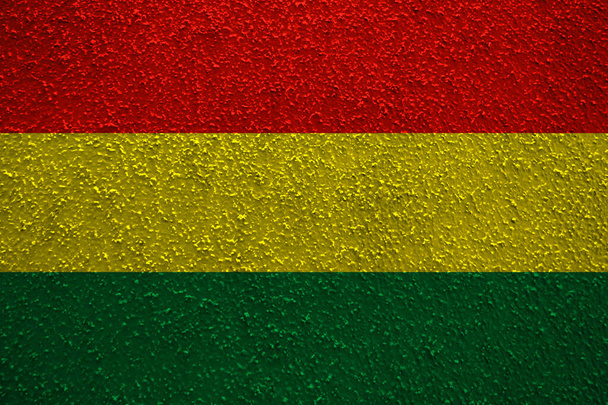 ściana tło dekoracyjne kolorowe flagi Boliwii   - Zdjęcie, obraz