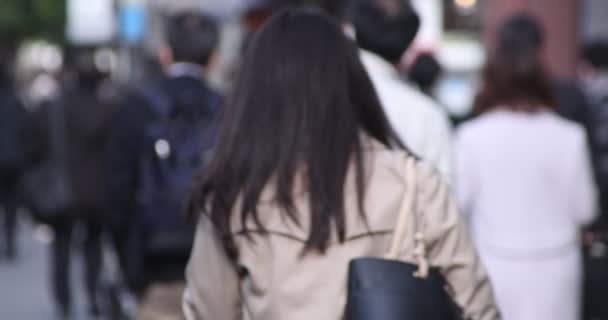 Nopea kävely toimistotyöntekijät kaupungin Shinjuku - Materiaali, video