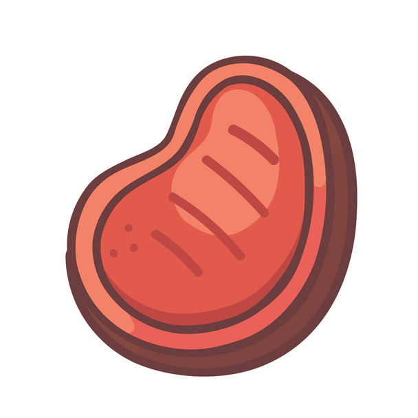 beef food meat icon in Handdrawn style - Vector, Image