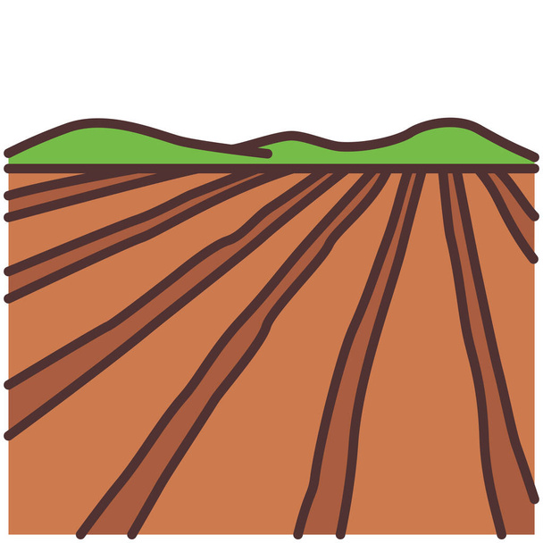 ikona rolnictwa rolniczego w kategorii Rolnictwo, rolnictwo i ogrodnictwo - Wektor, obraz
