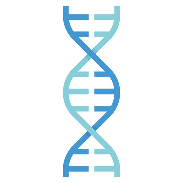 dna genetics genome icon in Flat style - Vector, Image