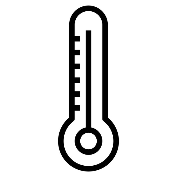 klima horký teploměr ikona ve stylu osnovy - Vektor, obrázek