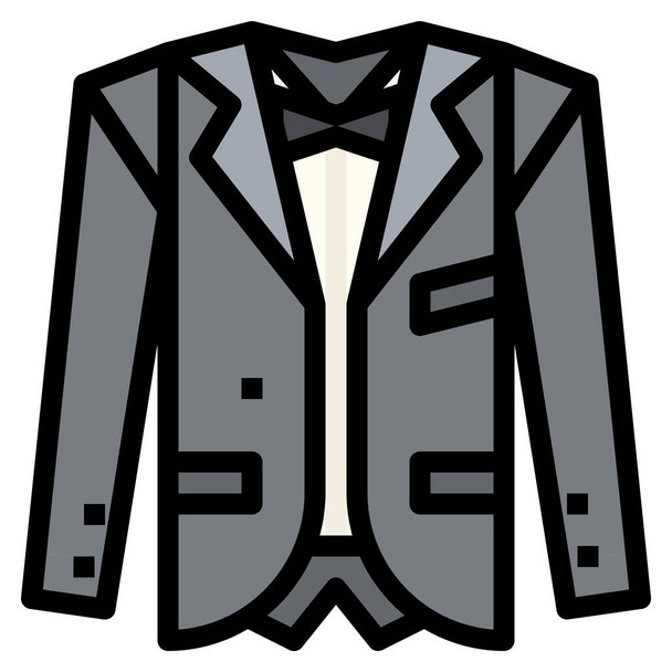 fashion formal groom icon in Filled outline style - Vektori, kuva