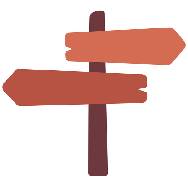 ikona mapy kierunku w stylu Flat - Wektor, obraz
