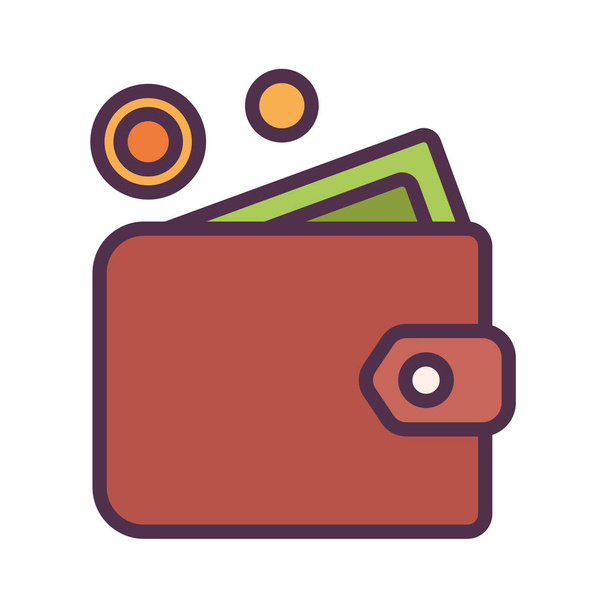 banking cash coin icon - Vector, Image