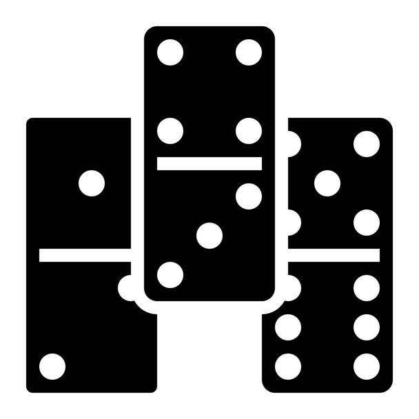 domino Solid Recreation & hobbies icon in Solid style - Vector, Image