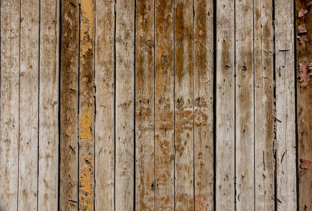 fond naturel de planches en bois avec peinture écornée et fissures - Photo, image