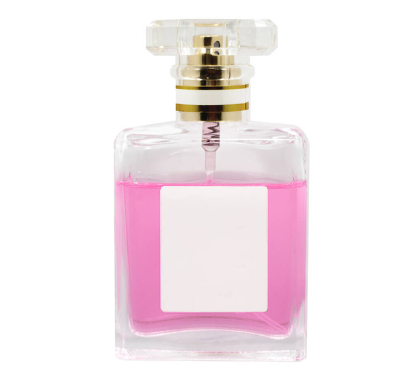 Butelka aromatyczna izolowana na białym tle - Zdjęcie, obraz
