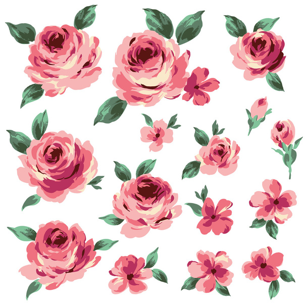 ilustrace růže - Vektor, obrázek