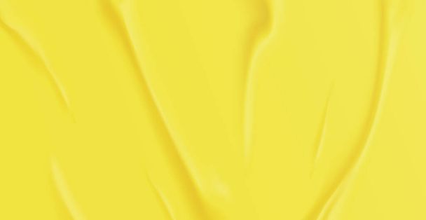 Texture de fond jaune froissé réaliste, plis - Illustration vectorielle - Vecteur, image