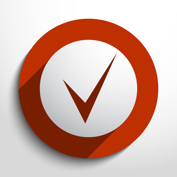 Vector check web icon - Wektor, obraz