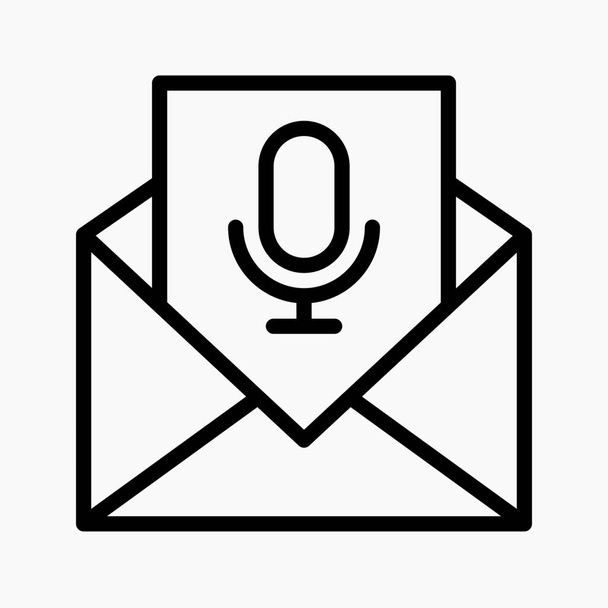 voice message icon. send voice on chat symbol - Vector, Image