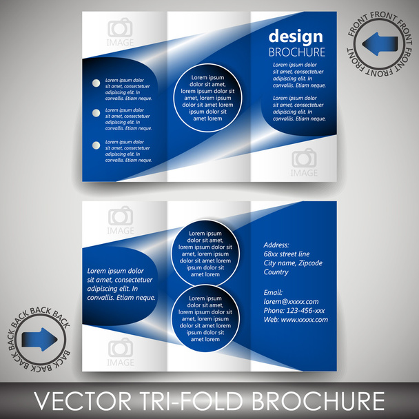 Брошура триразового корпоративного бізнесу магазину
 - Вектор, зображення