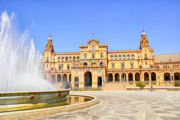 Plaza de Espana, Sevilha - Espanha - Foto, Imagem