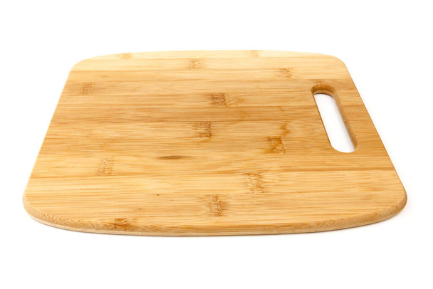 Cutting Board on a white background. Chopping boards made from natural bamboo.Texture. - Photo, Image