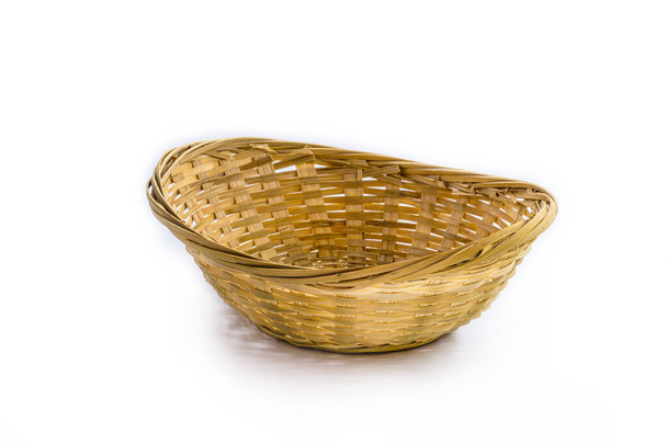 handmade straw basket made in brazil, decorative kitchen use - Photo, Image