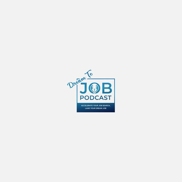 podcast entertainment job logo banner - Vector, Image