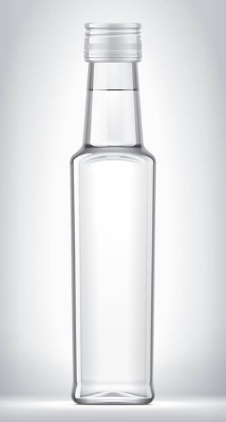 Glasflasche auf Hintergrund.  - Foto, Bild