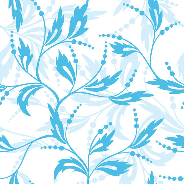 Modello floreale vettoriale blu e bianco
 - Vettoriali, immagini