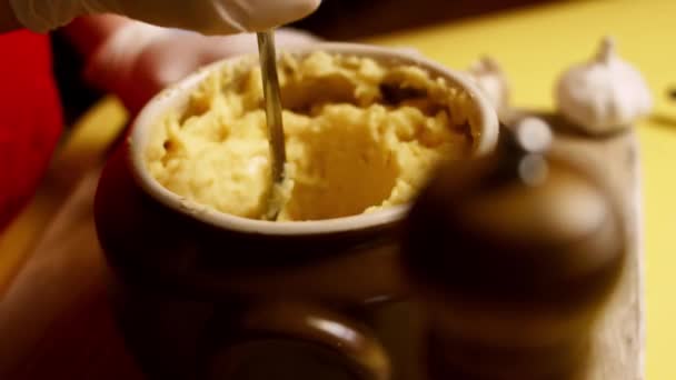Como fazer purê de batatas cremoso com Cheddar. Receita 4k. Siga 4 passos fáceis - Filmagem, Vídeo