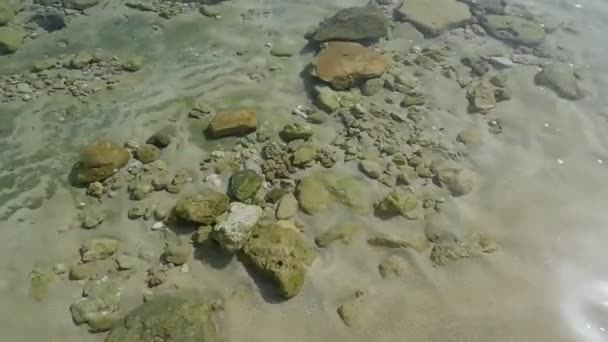 fig tree beach, cyprus. april 2021. calm sea at fig tree beach Paralimni, Cyprus April 2021 - Footage, Video