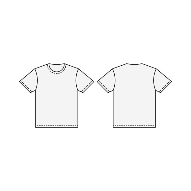 Design modello vettoriale t-shirt vuota - Vettoriali, immagini