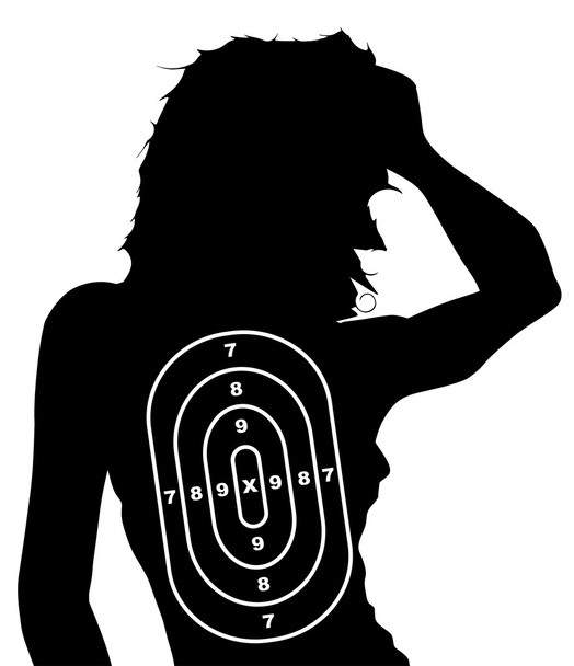 Female Human Shape Target - Vector, Image
