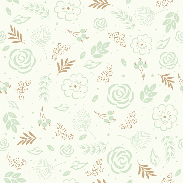 Seamless pattern with floral background. - Wektor, obraz