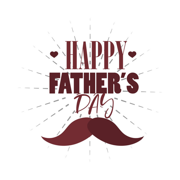 fathers day card - Vector, Image