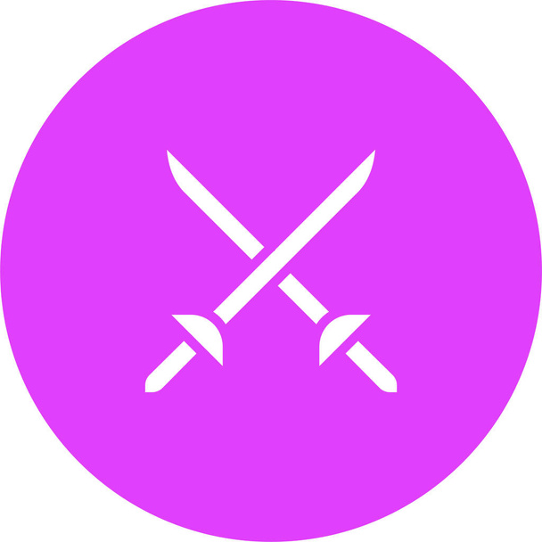 swords. web icon simple illustration  - Vector, Image