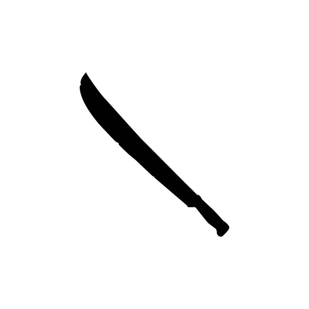 Fegyver machete kés, színes vektor illusztráció - Vektor, kép