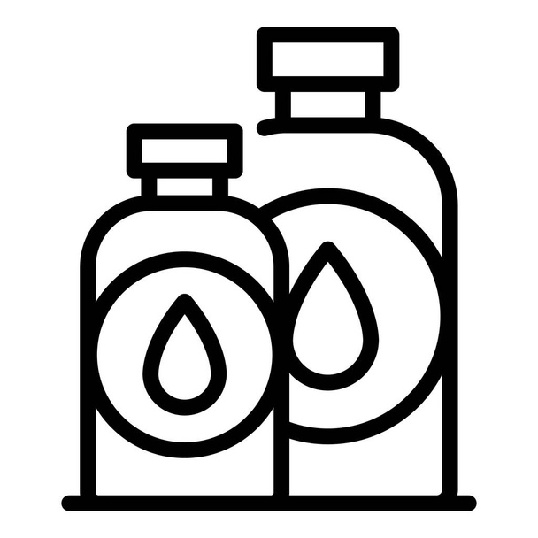 Ink bottles icon, outline style - Vector, afbeelding